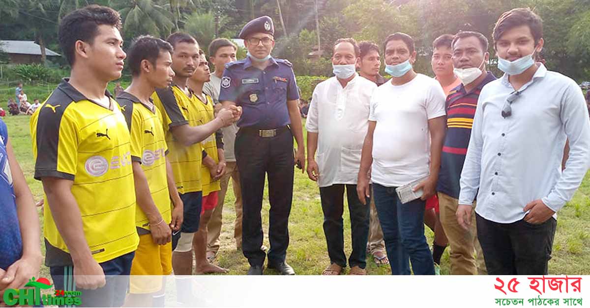 কাপ্তাইয়ে মাদক বিরোধী ফুটবল টুর্নামেন্ট উদ্বোধন
