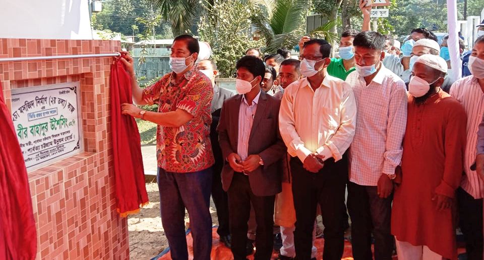 বান্দরবানে দুটি মসজিদের ভিত্তিপ্রস্তর স্থাপন 