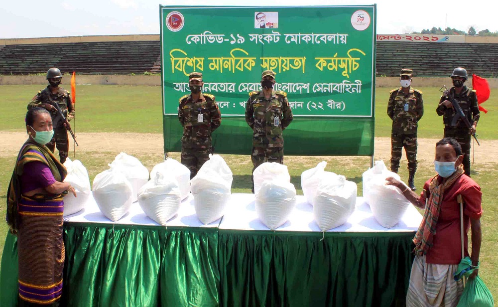 সংকটকাল শেষ না হওয়া পর্যন্ত পাশে আছে সেনাবাহিনী 