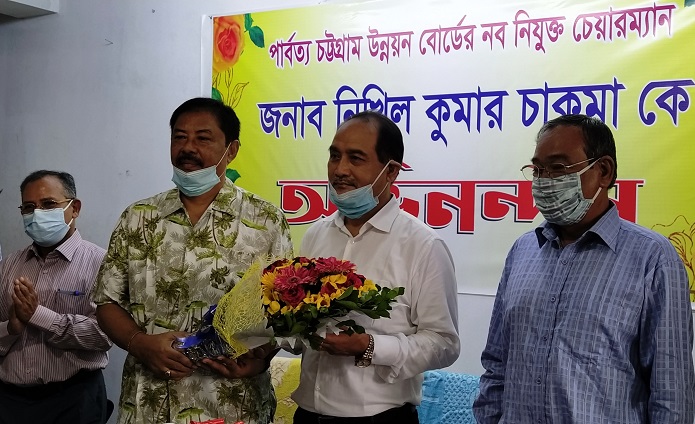 পার্বত্যমন্ত্রীর সাথে নব নিযুক্ত উন্নয়ন বোর্ড চেয়ারম্যানের মতবিনিময়
