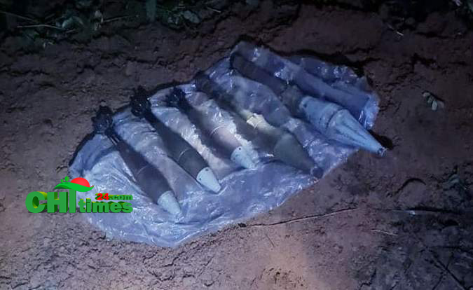বান্দরবানে উচ্চ ক্ষমতার মর্টার ও রকেট লাঞ্চার উদ্ধার