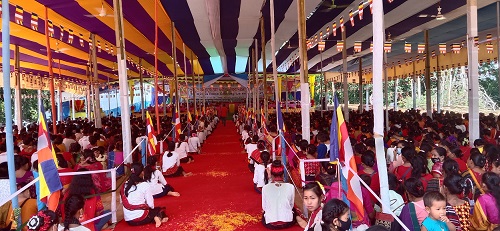 মহালছড়ির মুবাছড়ি বন বিহারে কঠিন চিবর দানোৎসব