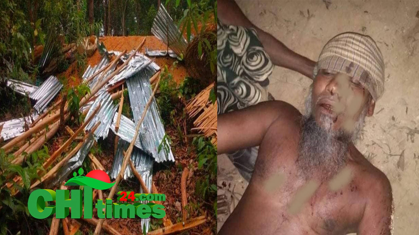 নাইক্ষ্যংছড়িতে রাত গভীরে বসত বাড়ীতে হামলা; আহত-৪