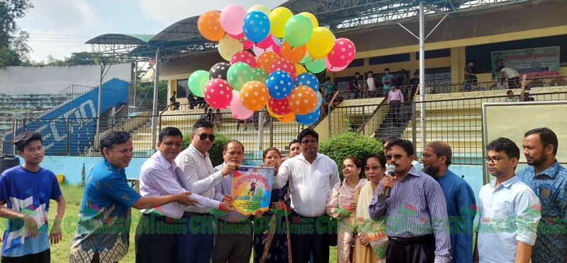 রাঙামাটিতে ম্যানপাওয়ার ফুটবল টুর্নামেন্টের উদ্বোধন