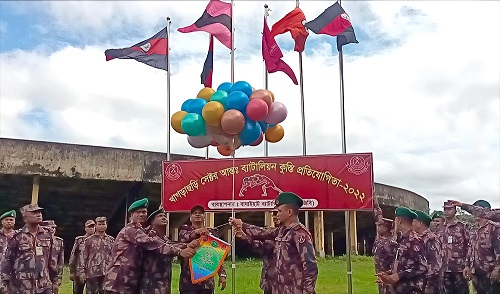 খাগড়াছড়ি বিজিবি‘র সেক্টর আন্ত:ব্যাটলিয়ন কুস্তি প্রতিযোগীতার উদ্বোধন