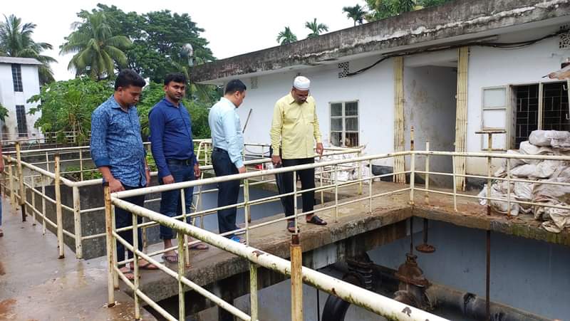 বন্যার পানিতে ডুবে নষ্ট বান্দরবানের পৌর পানি সরবরাহ কেন্দ্রের যন্ত্রাংশ, বিশুদ্ধ পানির তীব্র সংকট
