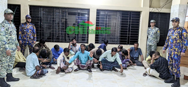 রাঙামাটি শহরে এপিবিএন’র অভিযানে ১৭ জুয়াড়ি আটক