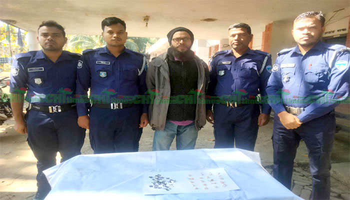 কাপ্তাইয়ে ইয়াবাসহ মাদক ব্যবসায়ি আটক