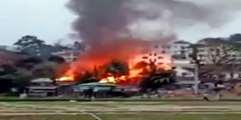 বিলাইছড়িতে ভয়াবহ আগুনে পুড়লো ৬ বসতঘর