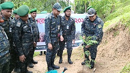 রাঙামাটিতে ৬-আনসার ব্যাটালিয়নে উদ্যোগে বৃক্ষরোপন কর্মসূচী