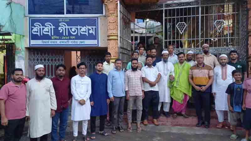 রাঙামাটির বিভিন্ন মন্দির কমিটির সাথে জামায়াত নেতৃবৃন্দের সৌজন্য সাক্ষাত