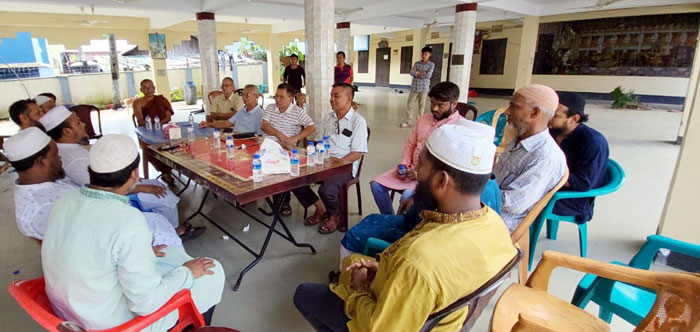 সন্ত্রাসী হামলায় ক্ষতিগ্রস্থ মৈত্রী বিহারে রাঙামাটি জামায়াতের নেতৃবৃন্দ