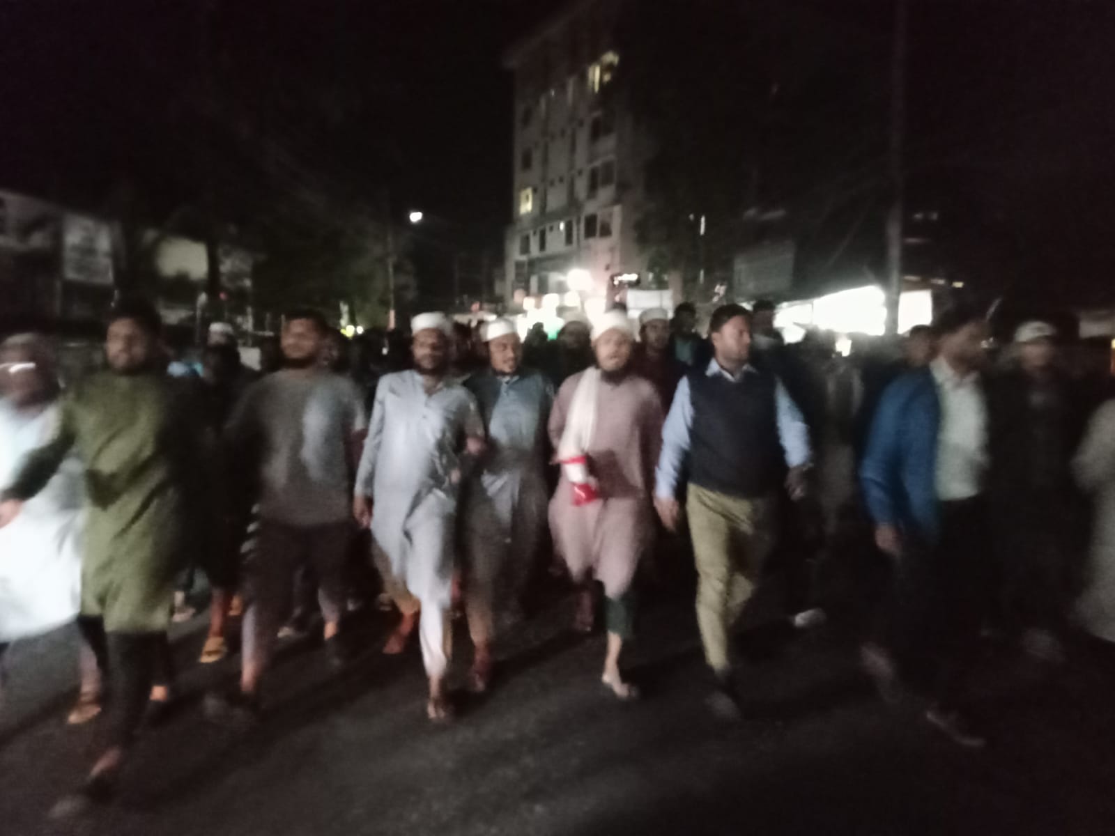 ইসকন নিষিদ্ধের দাবিতে রাঙামাটিতে তৌহিদী মুসলিম জনতার বিক্ষোভ