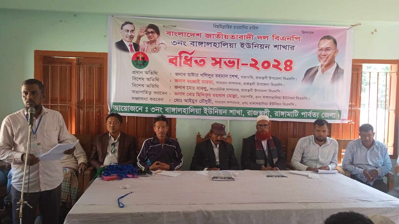 বাঙ্গালহালিয়াতে ইউনিয়ন বিএনপির  বর্ধিত সভা অনুষ্ঠিত