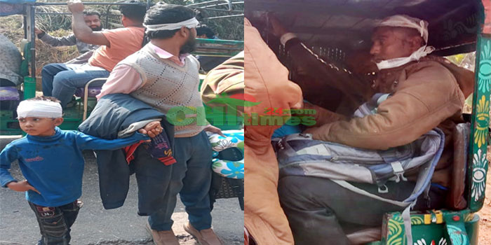 সাজেকে পর্যটকবাহী জীপ উল্টে ৮ পর্যটক আহত