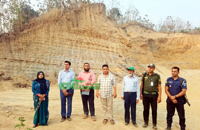 রাঙামাটিতে পাহাড় কাটার অপরাধে ইটভাটা মালিকের ৬ মাসের দন্ড 