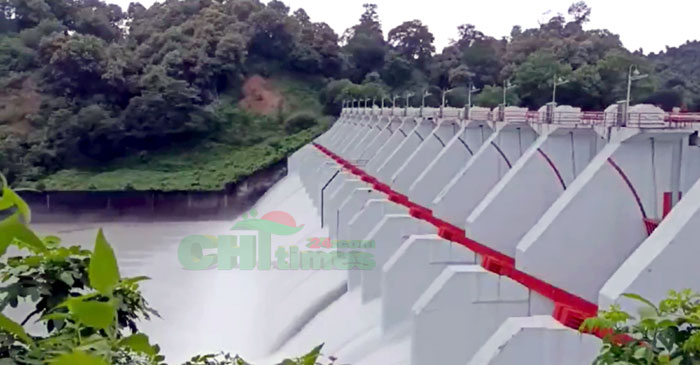 কাপ্তাই হ্রদ হতে সেকেন্ডে ছাড়া হচ্ছে ৪১ হাজার কিউসেক পানি