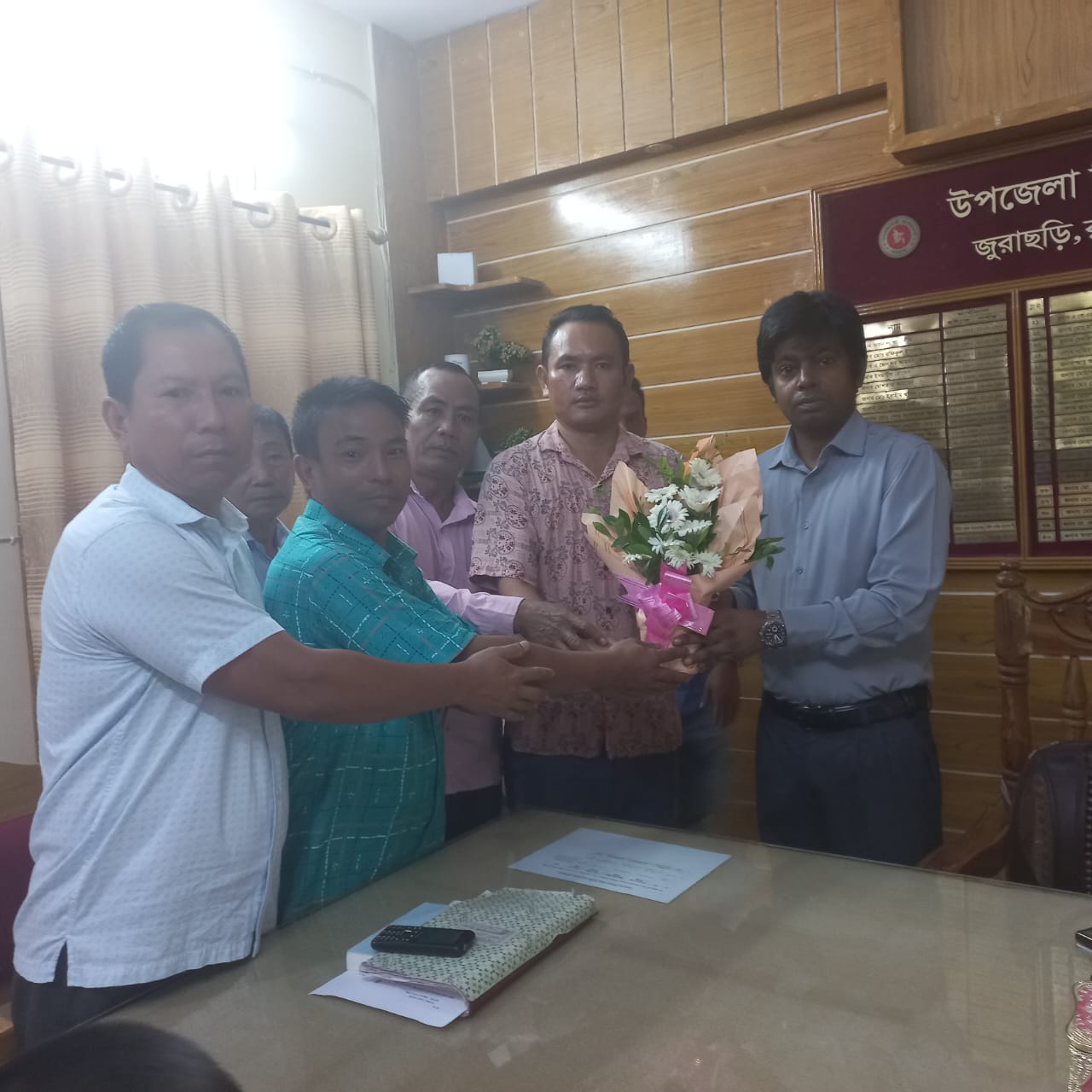জুরাছড়ি ইউএনও'র সাথে এনসিপি নেতাদের সৌজন্য সাক্ষাৎ 
