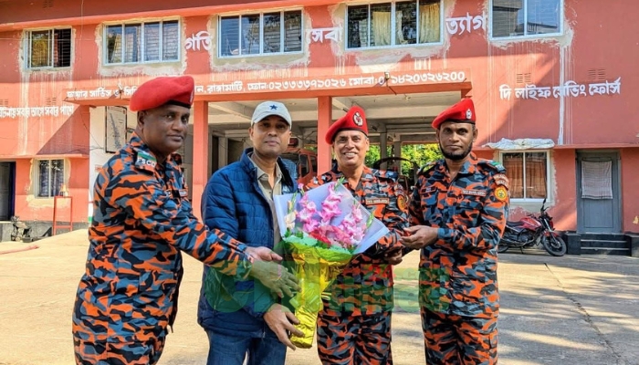 রাঙ্গামাটি ফায়ার সার্ভিসে সহকারী পরিচালক (ভারপ্রাপ্ত) নিউটন দাসের যোগদান