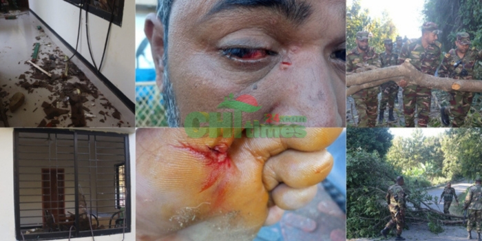 সাজেকে ইউপিডিএফ কর্তৃক ফরেষ্ট অফিসে  হামলা; ভাংচুর-লুটপাট; বন রক্ষিকে মারধর  