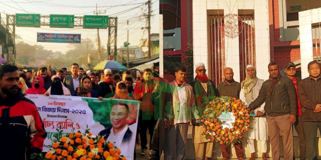 বাঙ্গালহালিয়ায় বিএনপির বিজয় দিবস র‍্যালি ও শ্রদ্ধাঞ্জলি