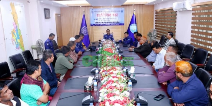 রাঙ্গামাটিতে পুলিশ-পরিবহন নেতাদের মতবিনিময়