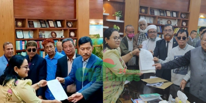 উৎসবমুখর পরিবেশে রাঙামাটি-২৯৯ আসনে বিএনপি,  জামায়াত ও স্বতন্ত্র প্রার্থীদের মনোনয়ন জমা