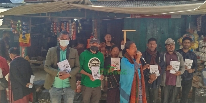 বরকল উপজেলায় জুঁই চাকমার গণসংযোগ ও পথসভা