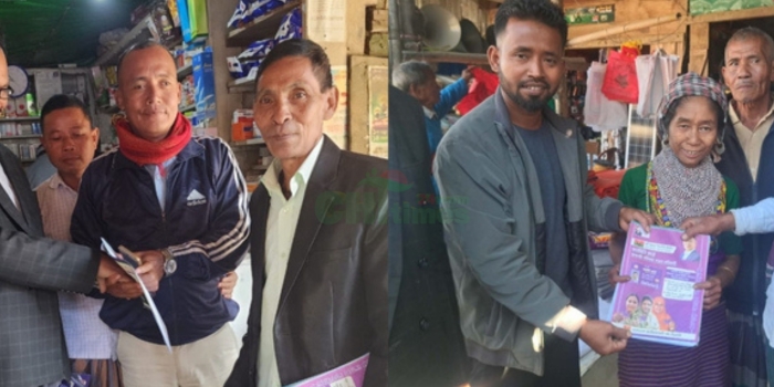 ফারুয়া ইউনিয়নে দীপেন দেওয়ানের সমর্থনে লিফলেট বিতরণ ও গণসংযোগ