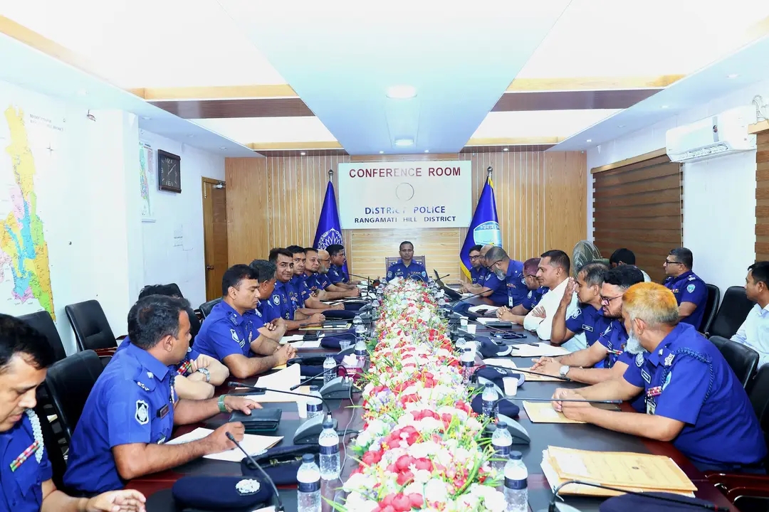 জেলা পুলিশের মাসিক অপরাধ পর্যালোচনা সভা অনুষ্ঠিত