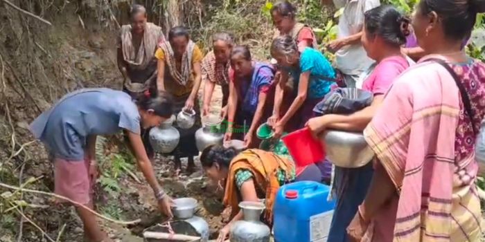 বাঘাইছড়ির দুর্গম পাহাড়ি গ্রামে পানির জন্য হাহাকার