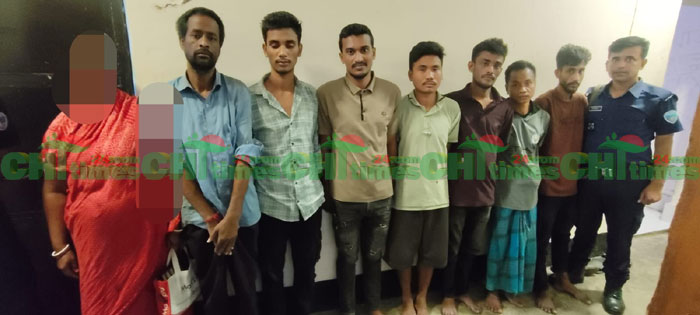 কোতয়ালী থানার বিশেষ অভিযানে পরোয়ানাভুক্ত আসামীসহ আটক ৮