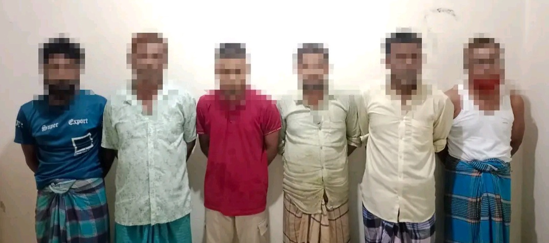 কোতয়ালী থানার বিশেষ অভিযানে জুয়া ও চুরির অভিযোগে ৬ জন গ্রেপ্তার