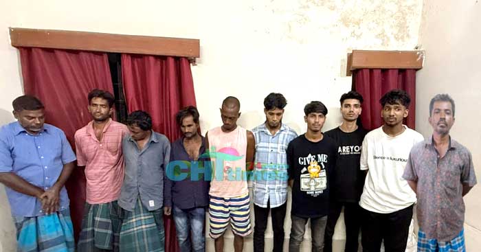 রাঙামাটিতে পুলিশের বিশেষ অভিযানে গ্রেপ্তার-১০