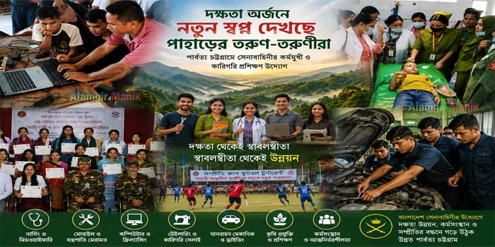 সেনাবাহিনীর প্রশিক্ষণে কর্মমুখী হচ্ছে পাহাড়ের যুবসমাজ