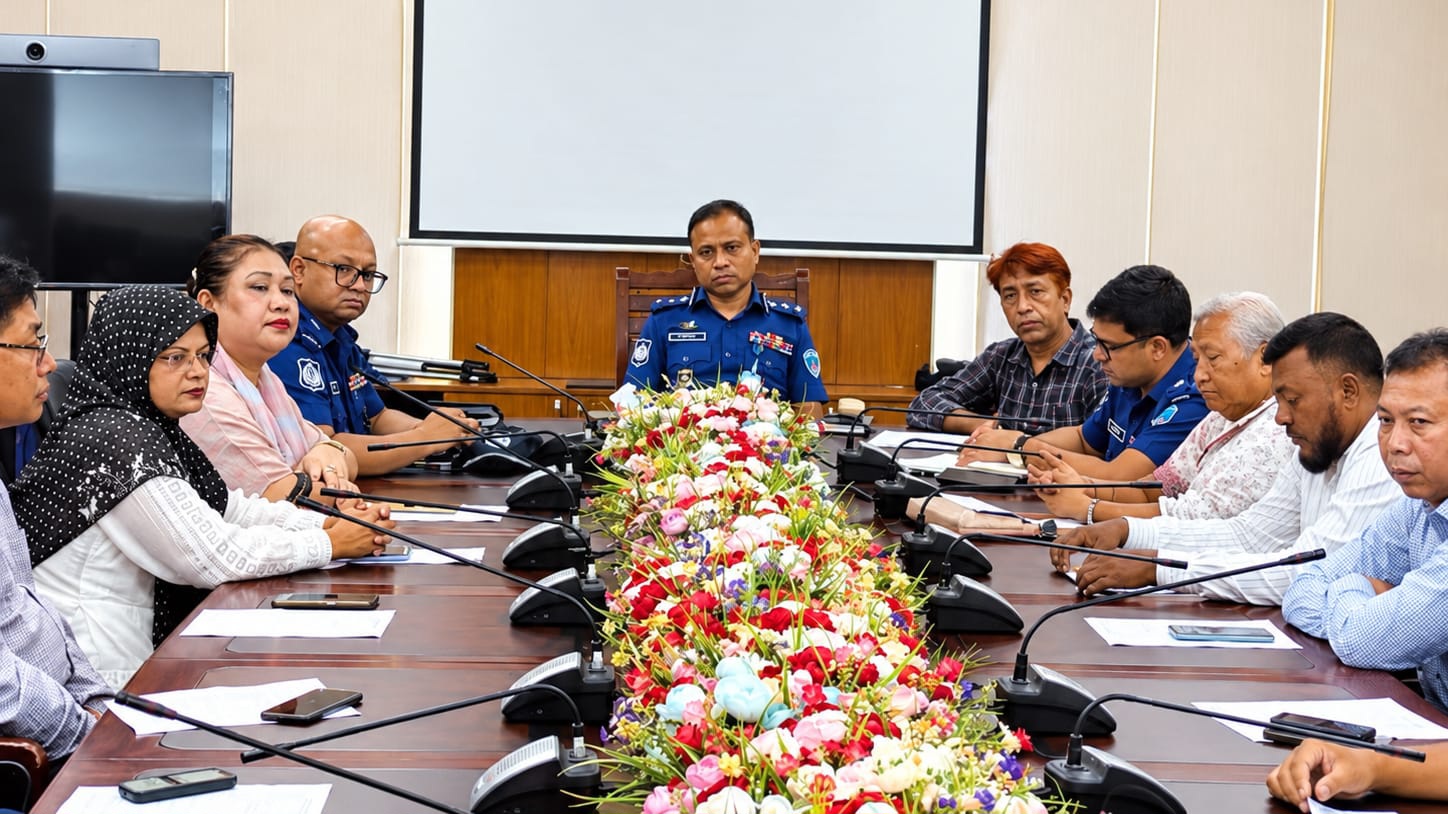 রাঙামাটিতে নির্বিঘ্ন দুর্গাপূজা উদযাপনে আইনশৃঙ্খলা নিয়ে মতবিনিময়