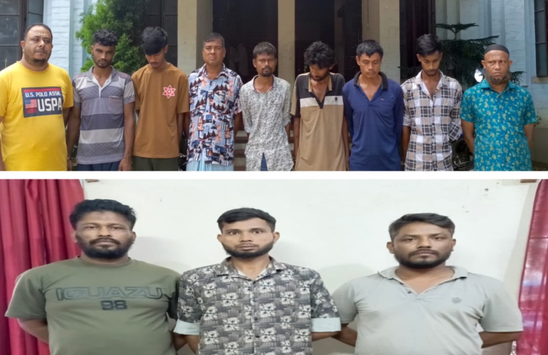 কোতয়ালী থানার বিশেষ অভিযানে ছাত্রলীগ নেতাসহ গ্রেপ্তার ১২