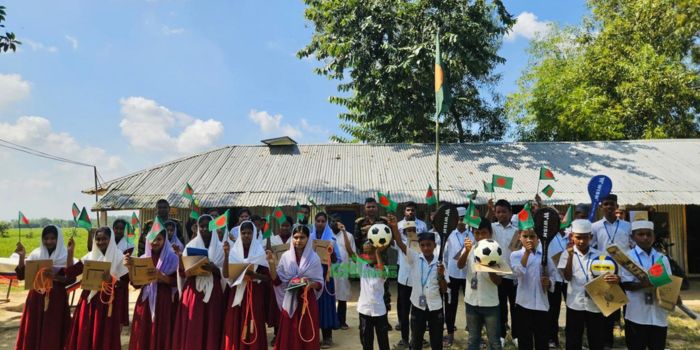 শিক্ষা ও খেলাধুলার প্রসারে শিক্ষার্থীদের পাশে লক্ষ্মীছড়ি জোন