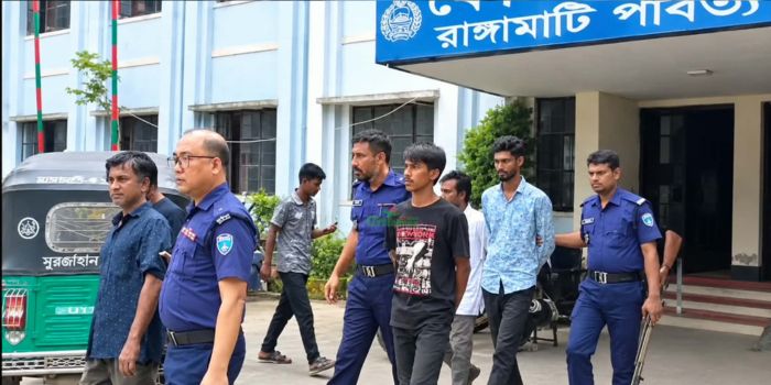 রাঙামাটিতে কোতয়ালী পুলিশের বিশেষ অভিযানে ৭ জন আটক          